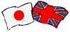 Japanese and UK flags
